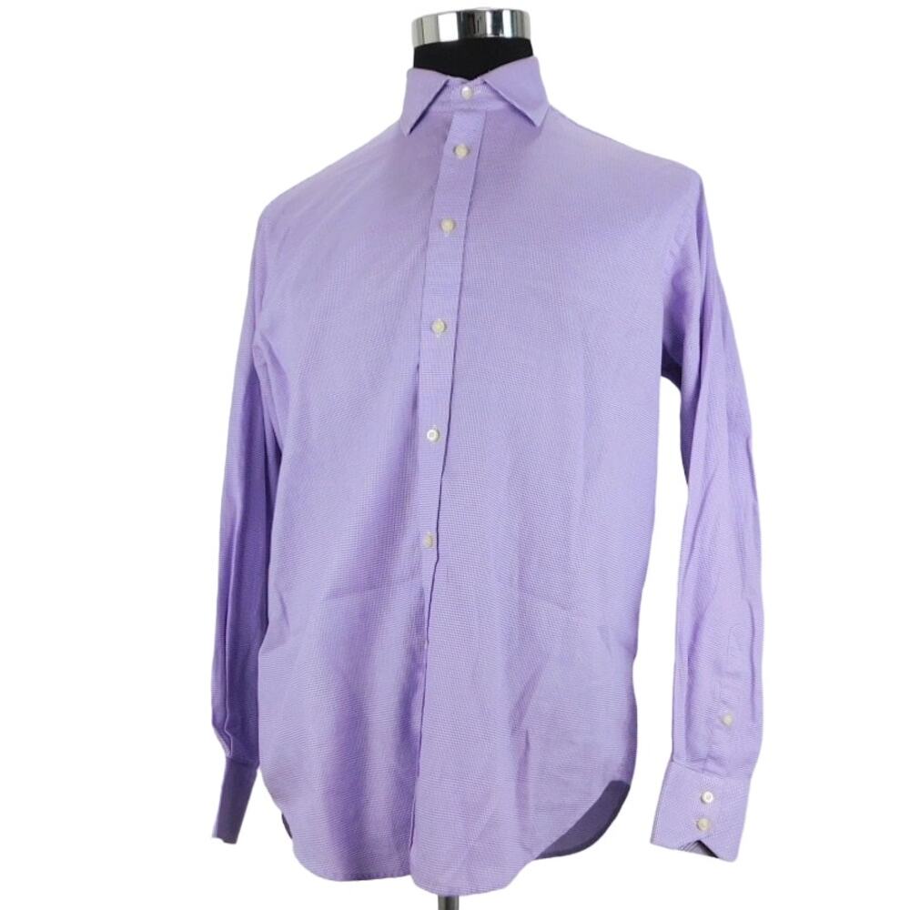 Jack Stone Cotton Long Sleeve Button Mens Large Shirt By Thomas Dean